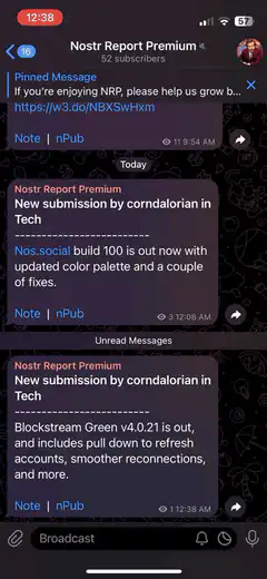 Nostr app link preview animation