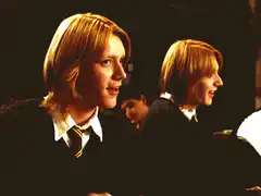 Fred and George Weasley laughing
