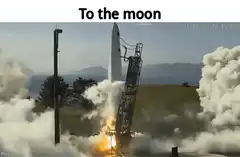 Rocket launch to the moon