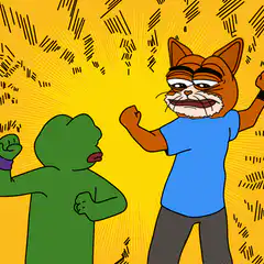 Cat and Hulk fist bump