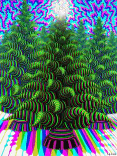 Psychedelic Christmas Tree Animation