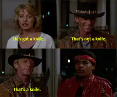 That's not a knife, that's a knife