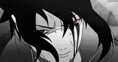 Itachi Uchiha intense stare