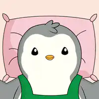 penguin with cucumber slices on eyes