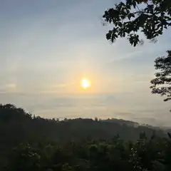 sunrise over mountains and clouds
