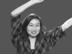 Woman cheering do it do it