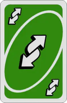 Green to Blue Reverse Card