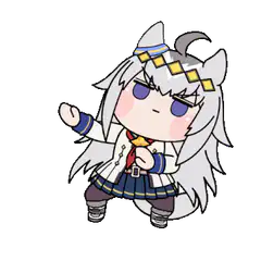 Chibi horse girl dancing