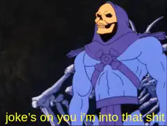 Skeletor pointing meme