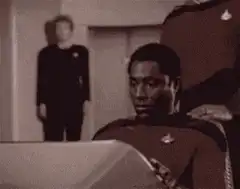 Uhura screaming in horror