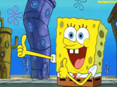 SpongeBob Thumbs Up and Laugh