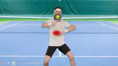 Collins Key juggling tennis balls