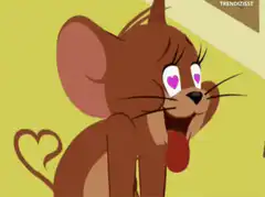 Jerry with heart eyes