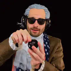 Thomas Jefferson eats a plum