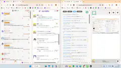Three browser windows showing Japanese web pages