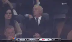 Donald Trump facepalm at football game
