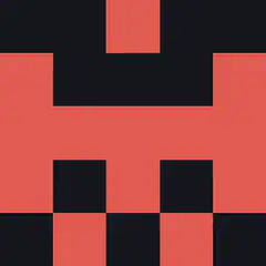 Pixelated Red and Black Pattern