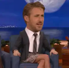 Ryan Gosling as a baby on a talk show