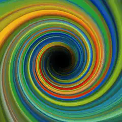 Colorful psychedelic spiral