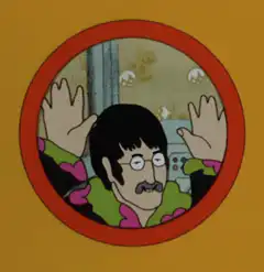 Ringo Starr in yellow submarine
