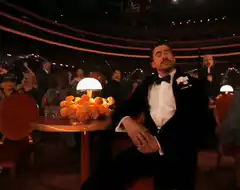 Jared Leto sleeping at the Oscars
