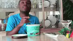 Man eating ice cream says lies fairytales and fallacies