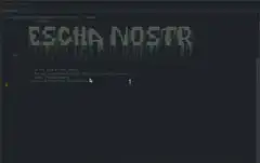 Escha Nostr terminal screen