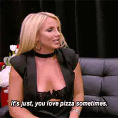 Britney Spears pizza love