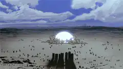 Giant energy sphere engulfs battlefield