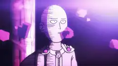 Saitama dodging debris