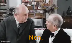 Two men say Non Si Oh