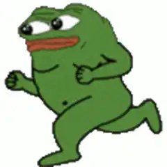 Pepe the Frog running