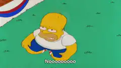 Homer Simpson screaming Noooooooo