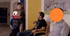 Bitcoin merch kid calls guy orange