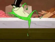 Jingle Belle frog dancing
