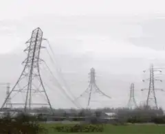 power lines swaying in wind