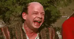 Prince Humperdinck laughing hysterically