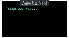 Wake Up Neo Matrix Text