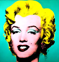 Marilyn Monroe pop art portrait