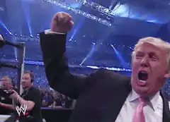 Donald Trump WWE WrestleMania fist pump