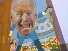 Joe Biden Simpsons Doorway GIF
