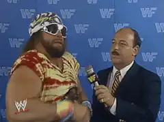 Tito Santana punches Jesse Ventura