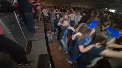 crowd dancing at concert