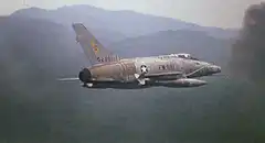 F-105 Thunderchief dropping bombs