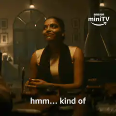woman thinking hmm kind of