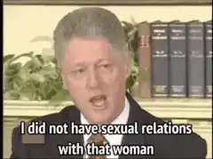I did not have sexual relations with that woman