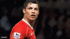 Cristiano Ronaldo finger to lips celebration