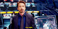 Tony Stark Last Night