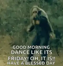 Bigfoot dancing good morning