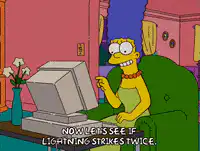 Marge Simpson Lightning Strikes Twice